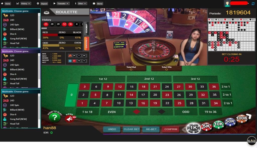 LIVE ROULETTE IDN PLAY